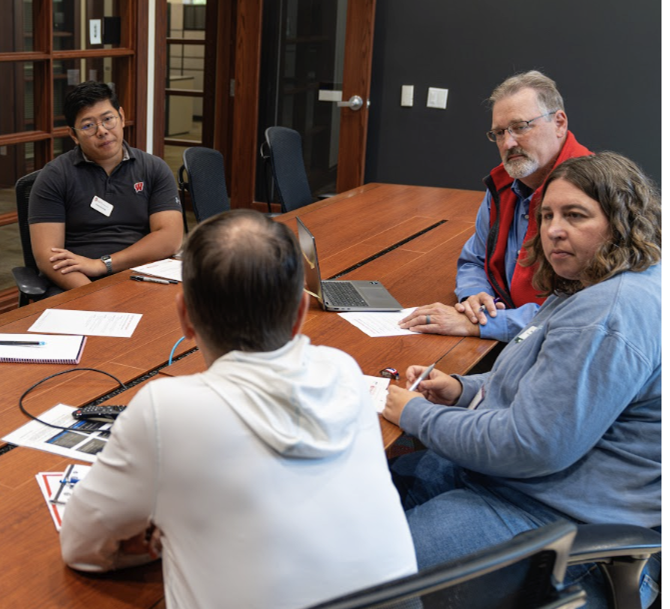 A group meeting